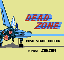 Dead Zone title screen for Famicom Disk System